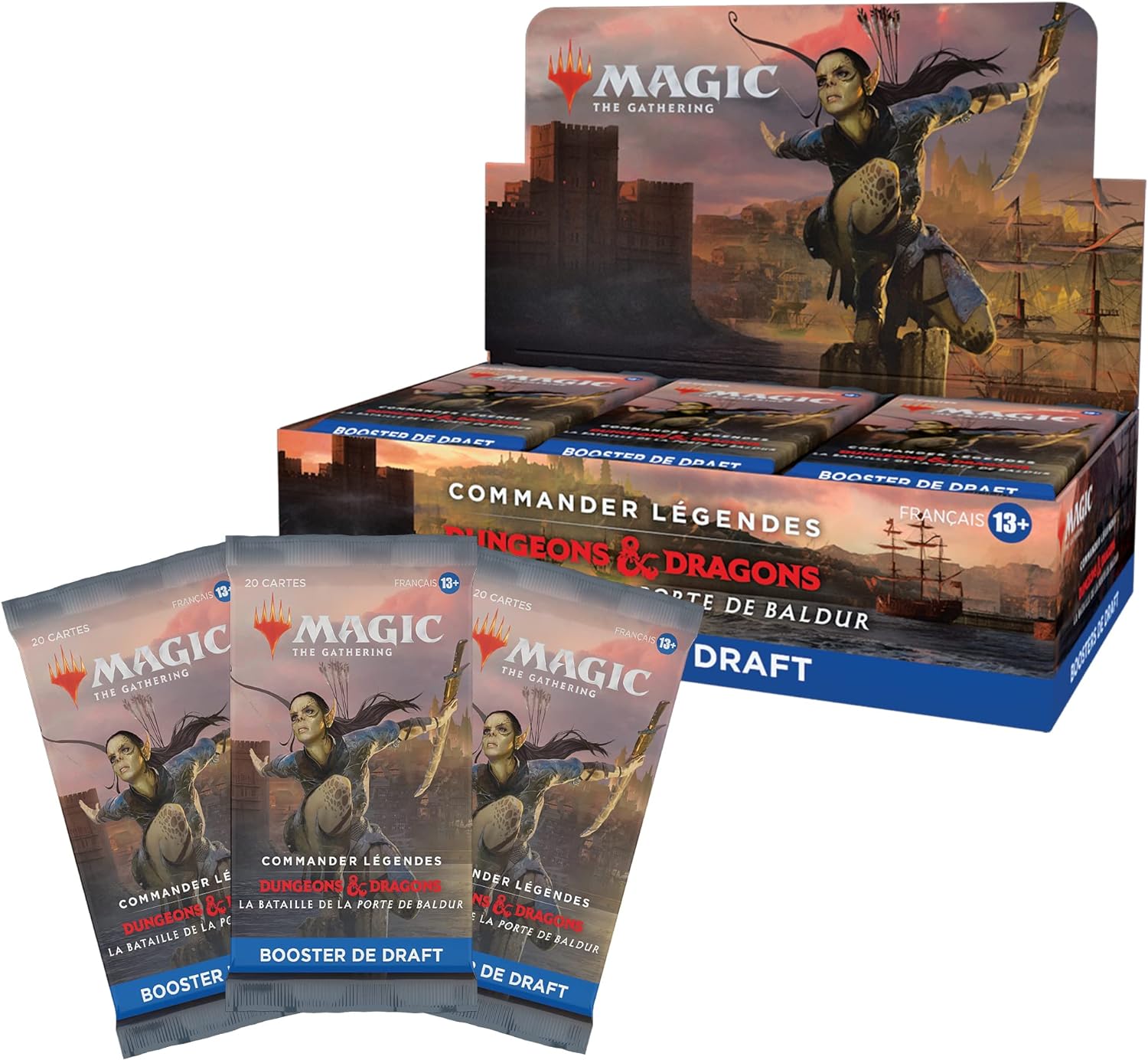 Boite de boosters de draft de Commander Légendes : la bataille de la Porte de Baldur